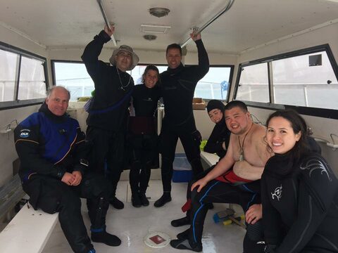 Advanced Open Water class on the Escapade
