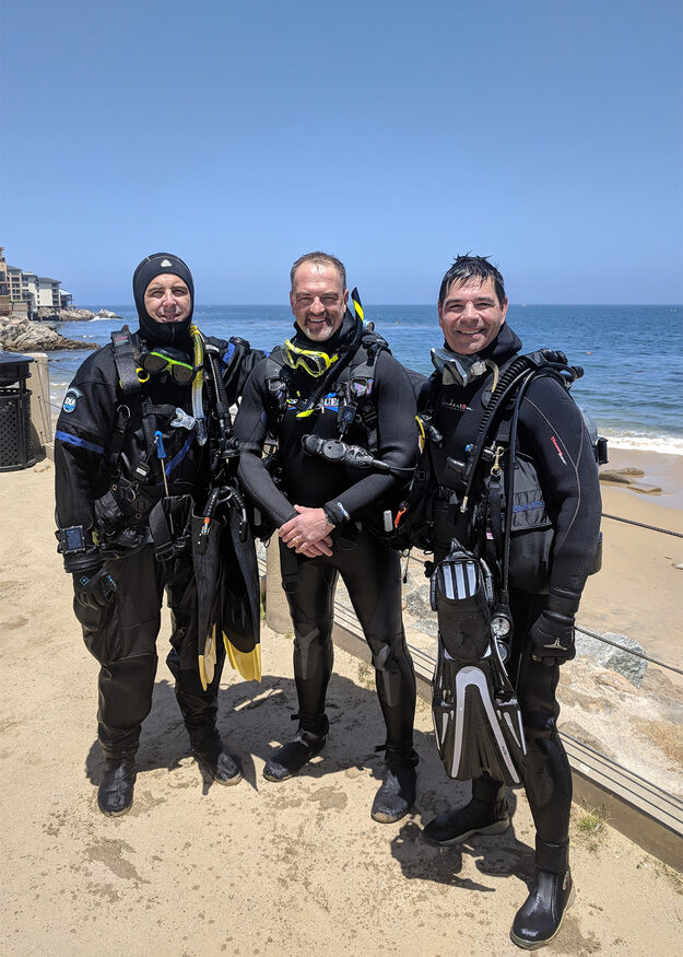 Me and two guided divers