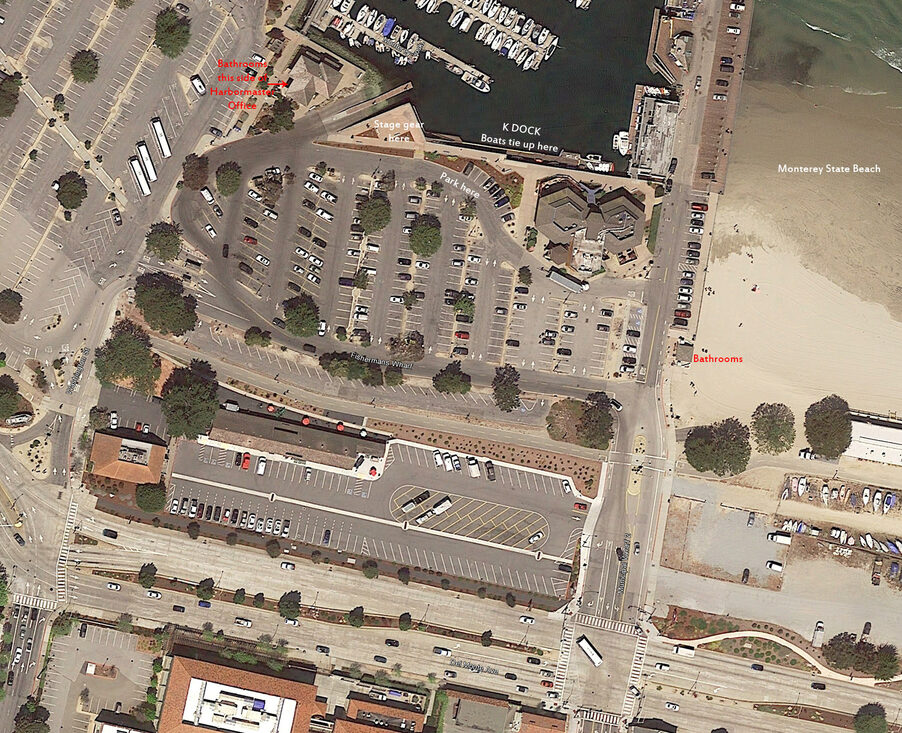 Annotated map of K Dock